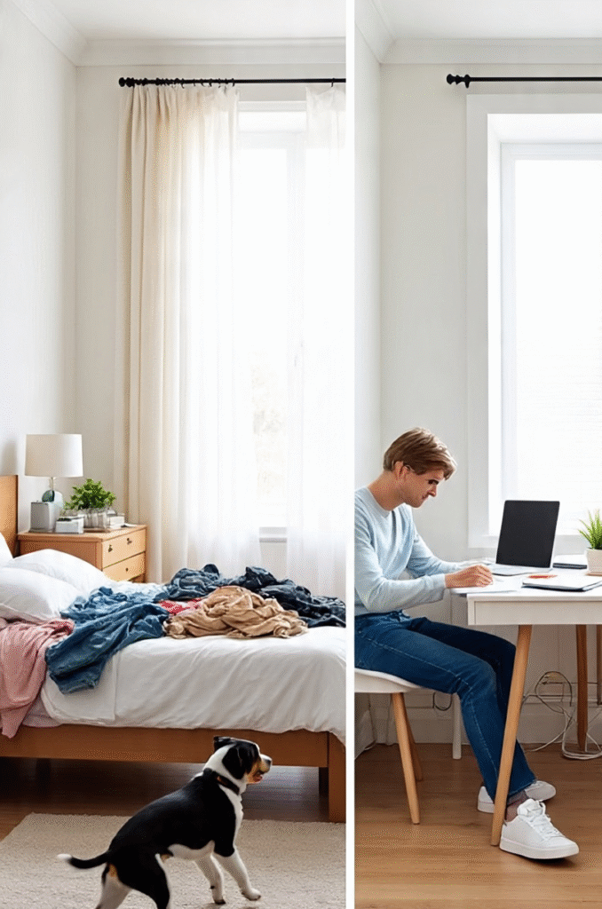 2-side_by_side_comparison_of_a_chaotic_morning_vs