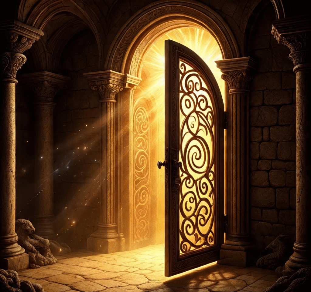 a_mystical_door_opening_with_light_representing