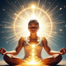 create_person_meditating_with_golden_energy_beams