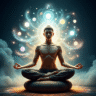 person_meditating_with_floating_manifesting_symbols_around