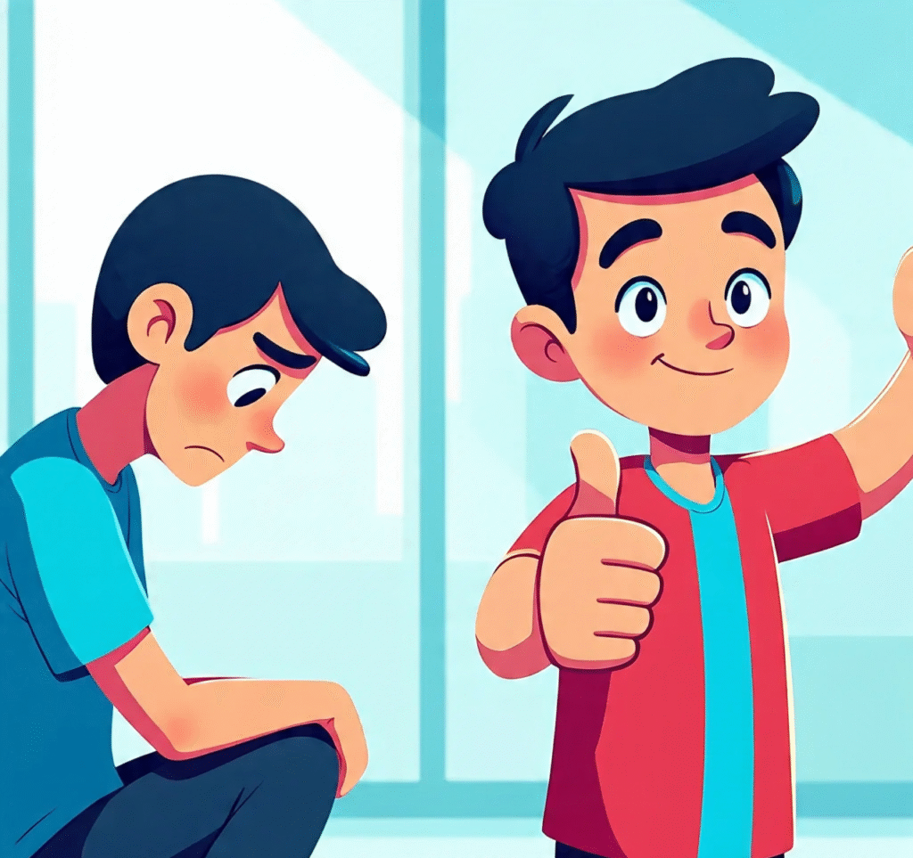 side_by_side_comparison_sad_person_vs_confident_winner