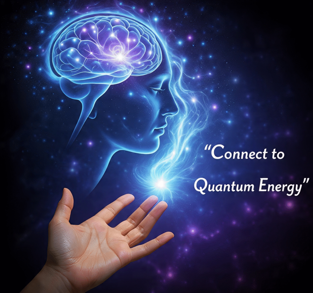 a_hand_reaching_out_towards_a_swirling