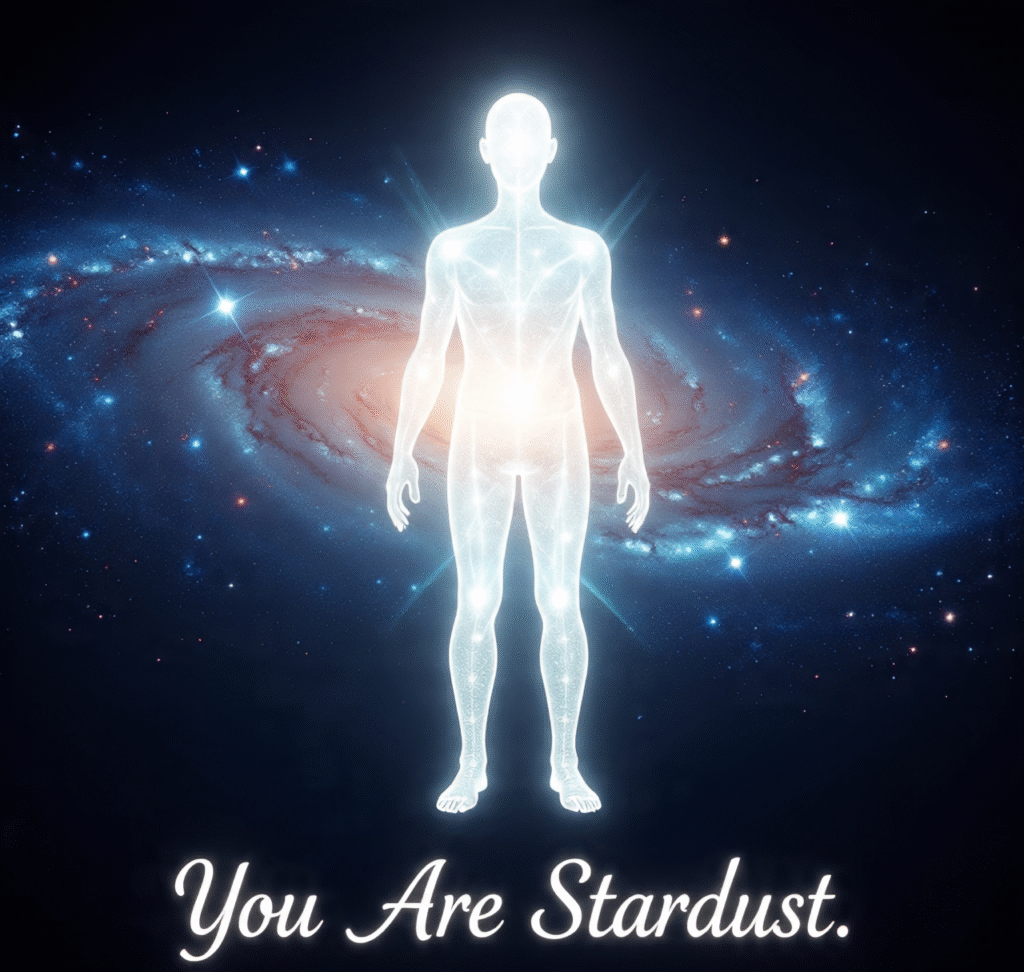 a_human_figure_outline_glowing_with_sparkling