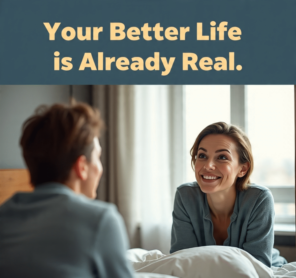 a_person_looking_at_their_reflection_in