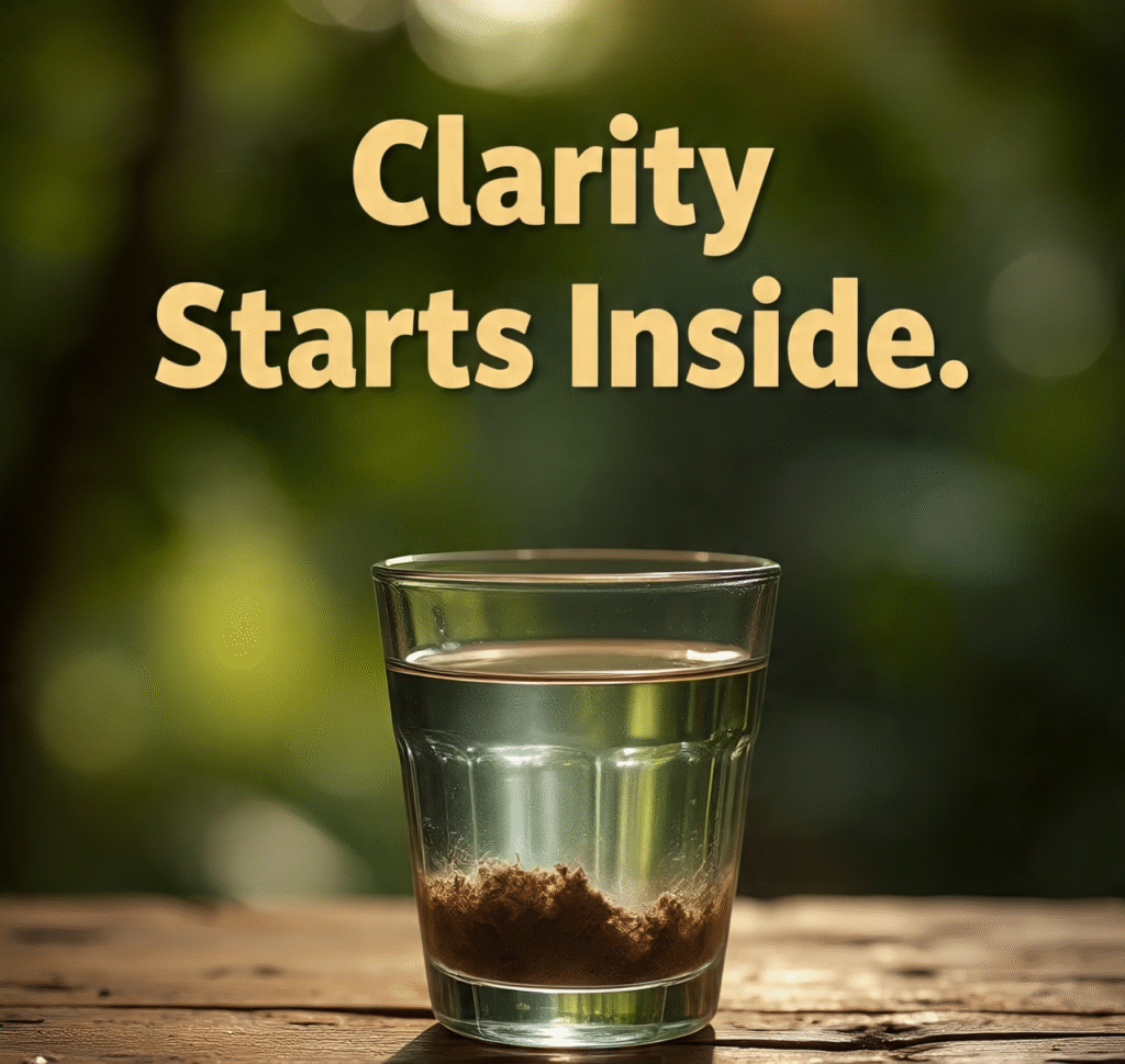 a_simple_clear_glass_of_muddy_water