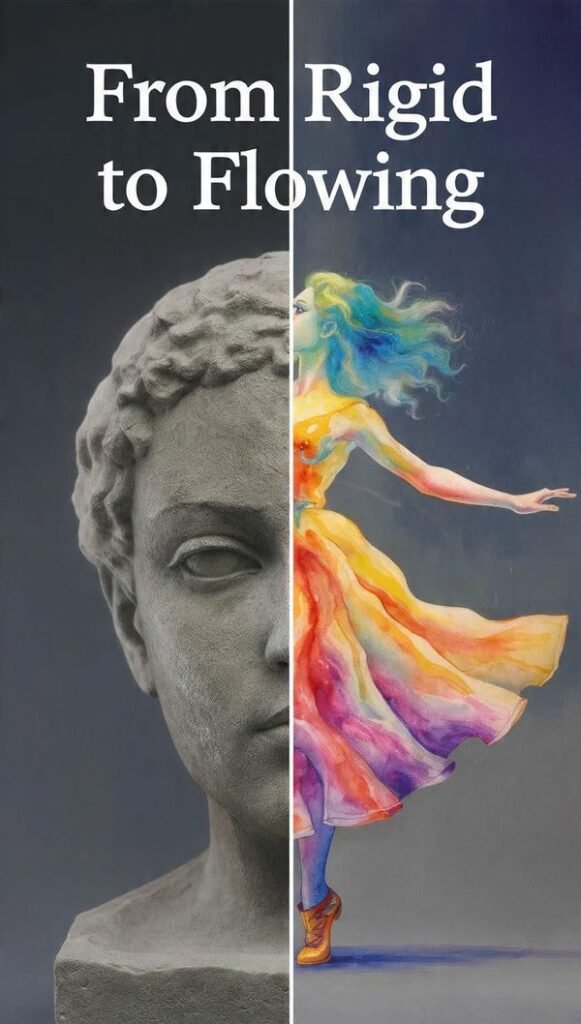 From Rigid to Flowing