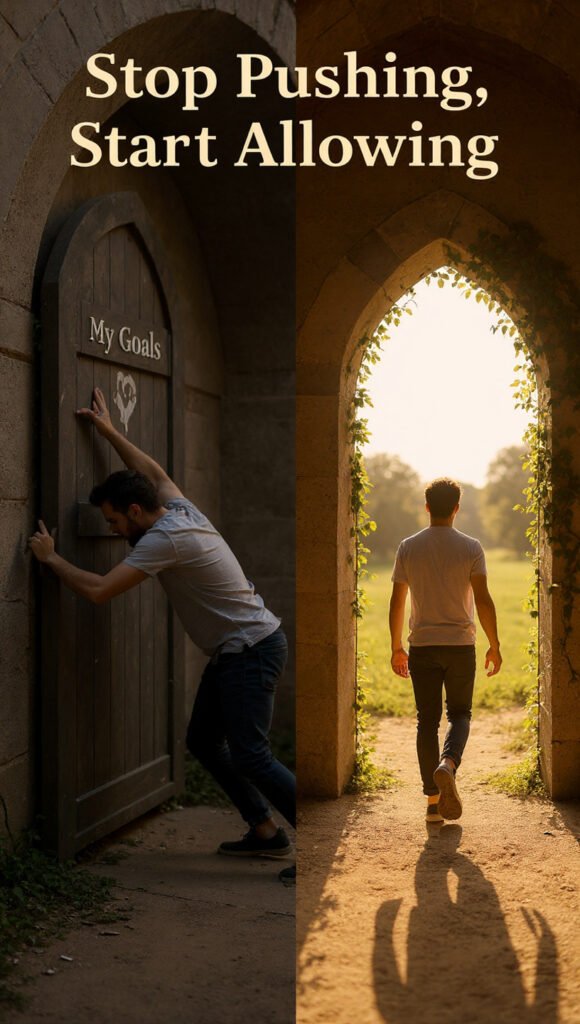 Stop Pushing, Start Allowing