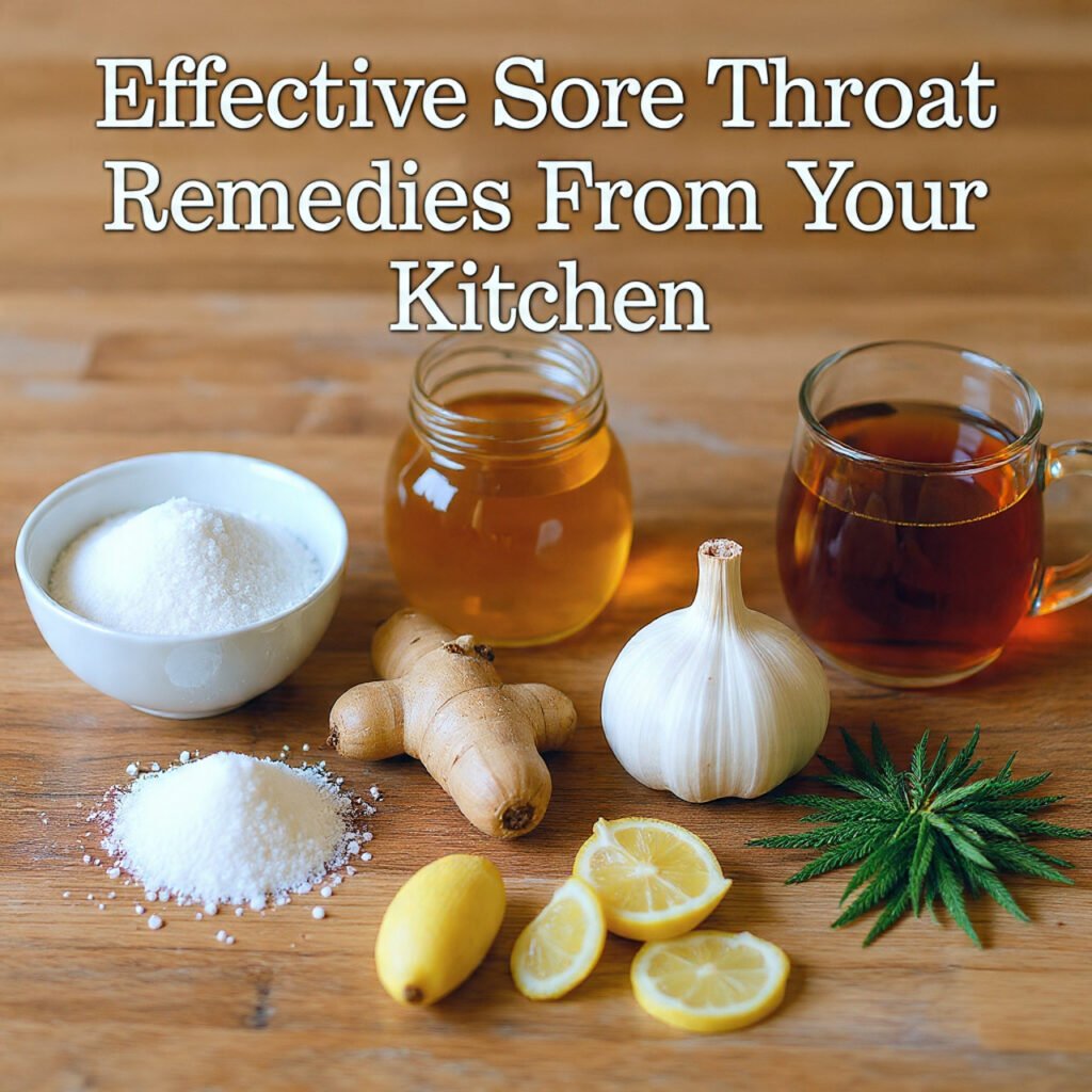 Effective Sore Throat Remedies From Your Kitchen