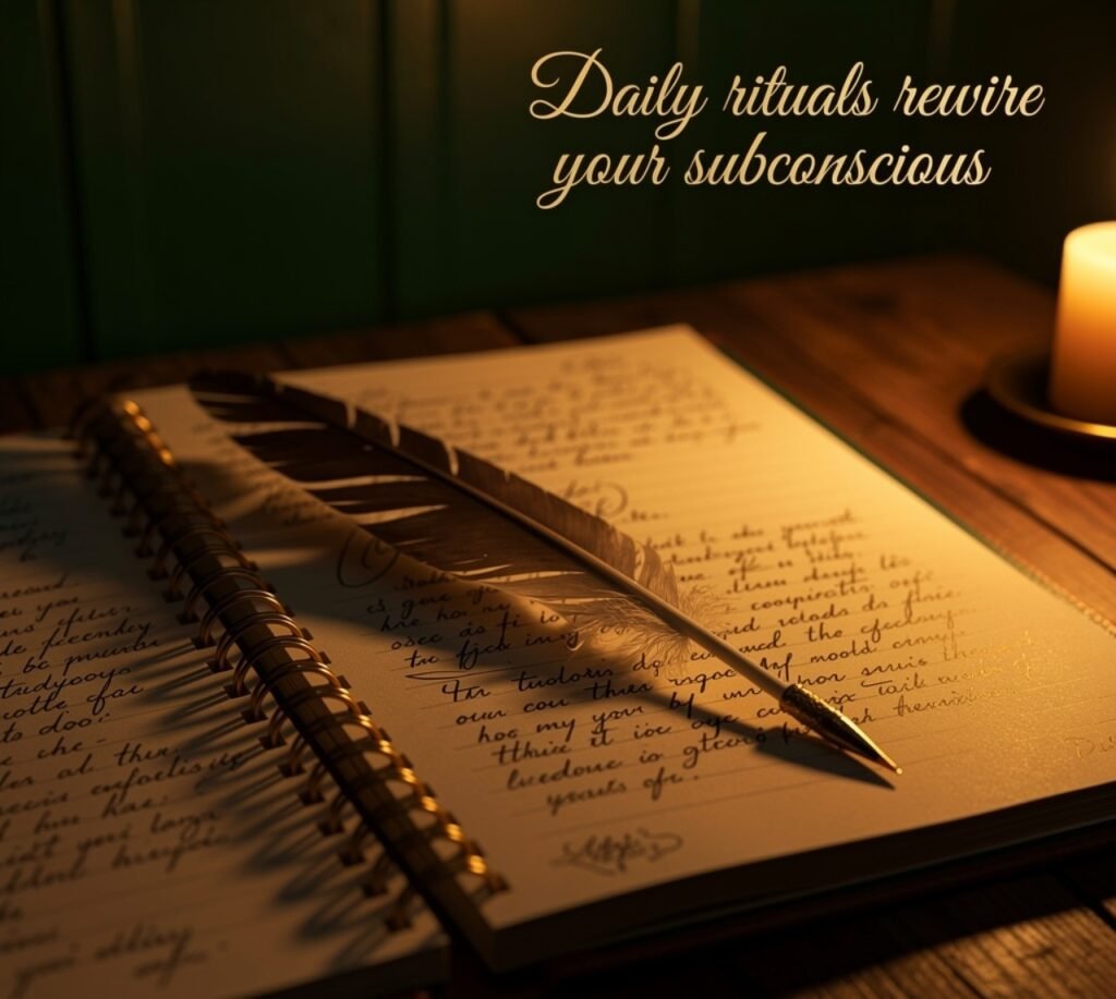 Daily rituals rewire your subconscious
