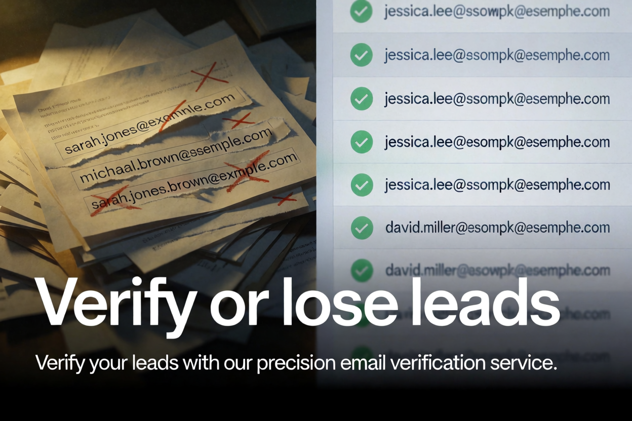Verify or lose leads