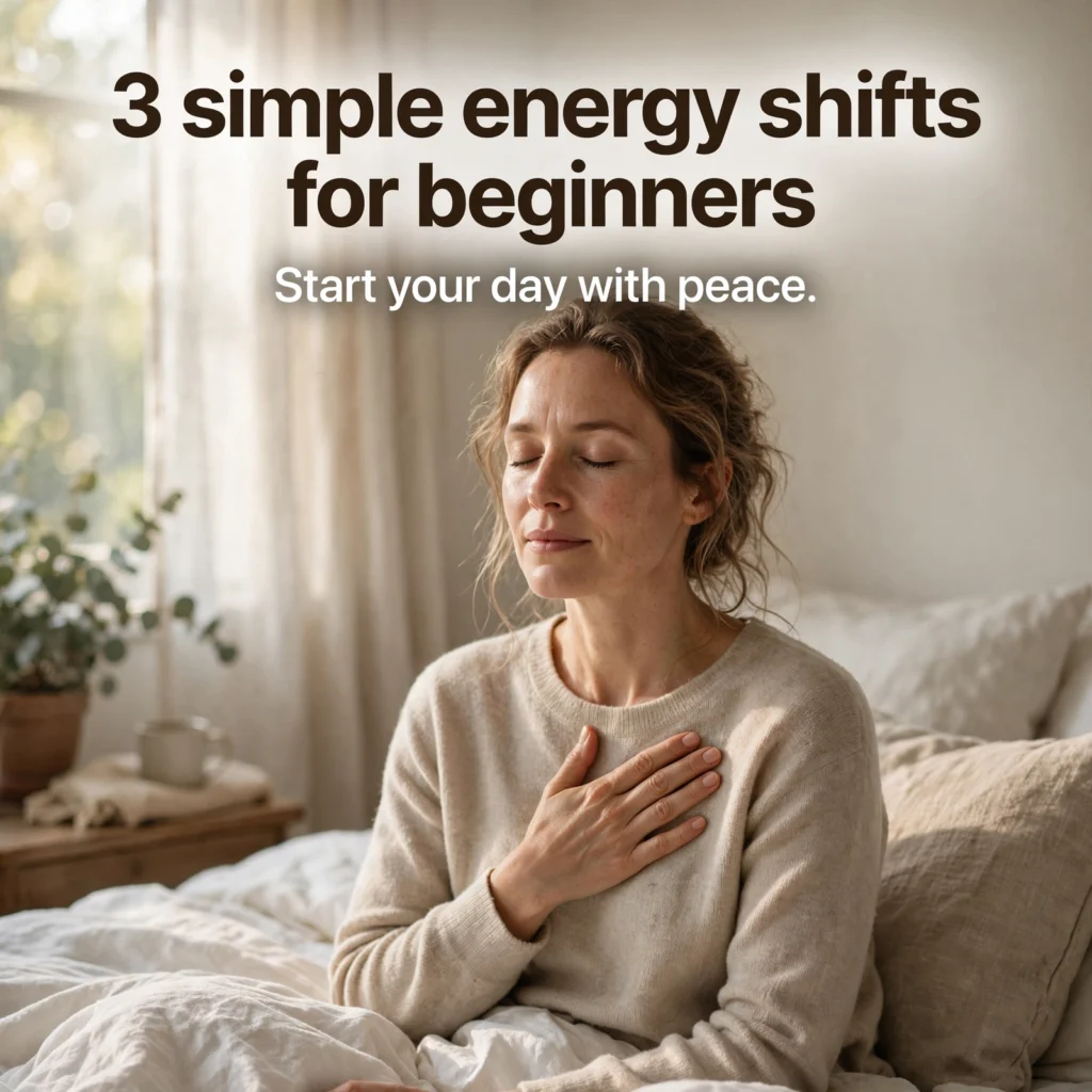 3 simple energy shifts for beginners