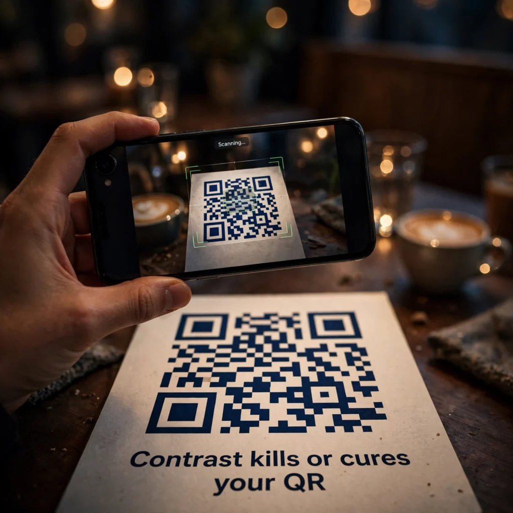 Contrast kills or cures your QR