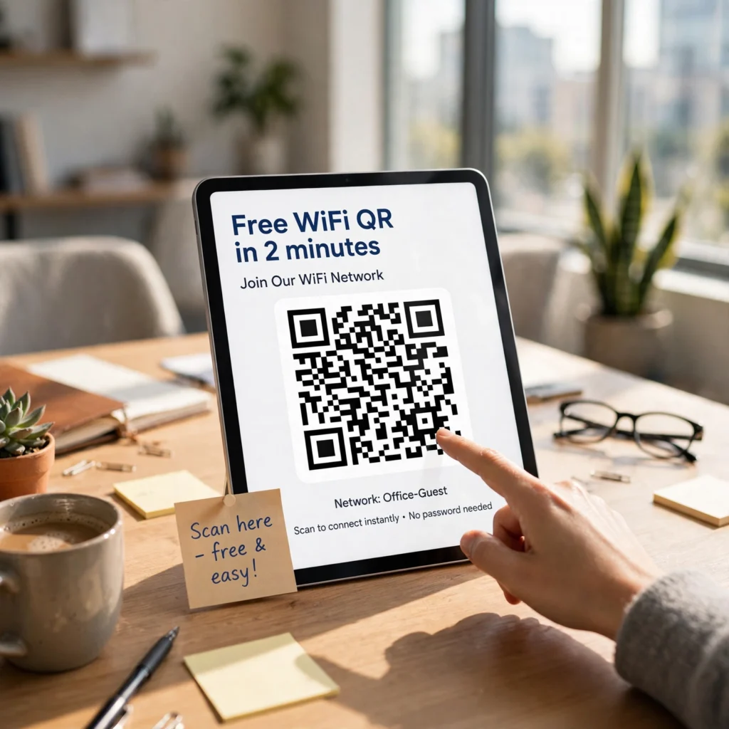 Free WiFi QR in 2 minutes