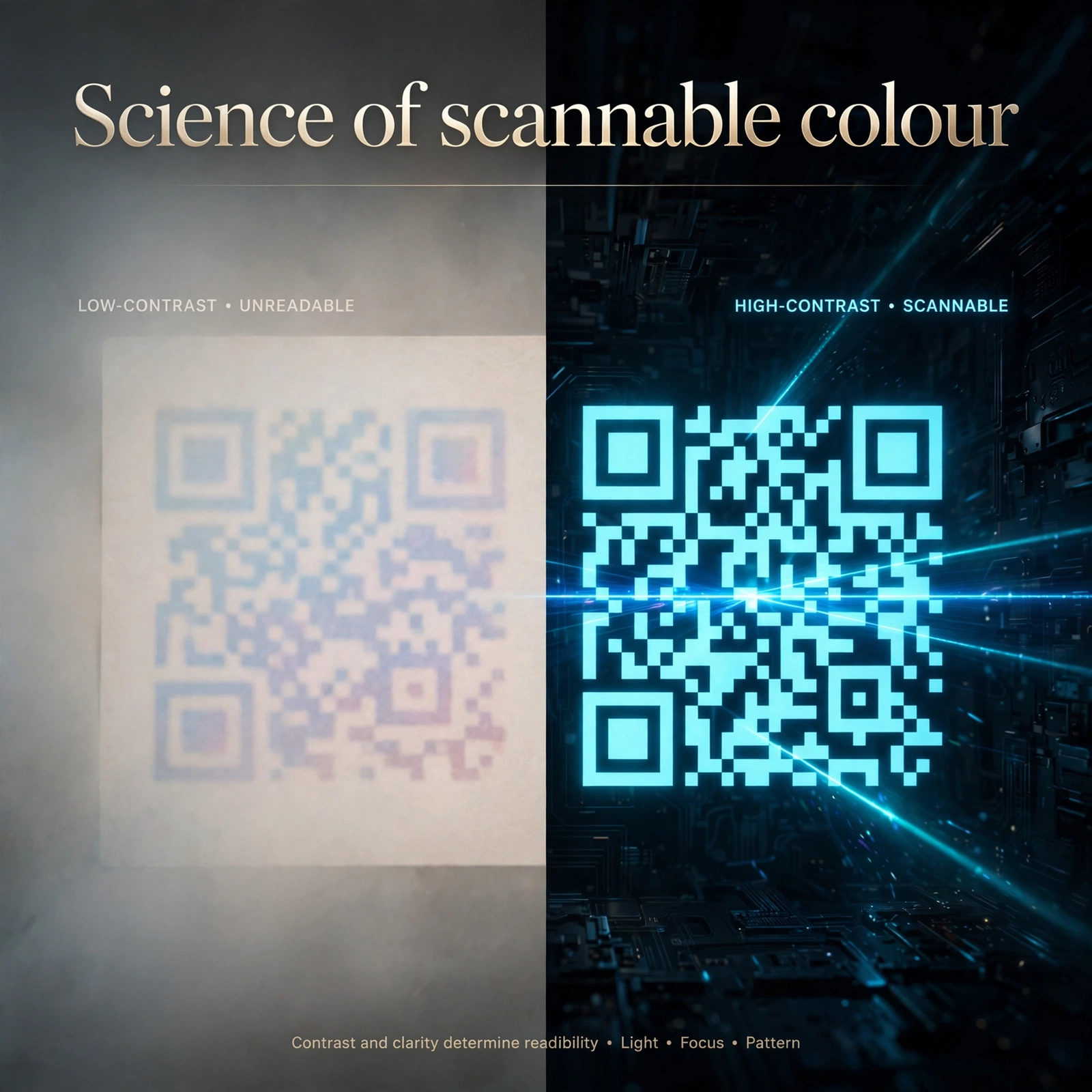 Science of scannable colour