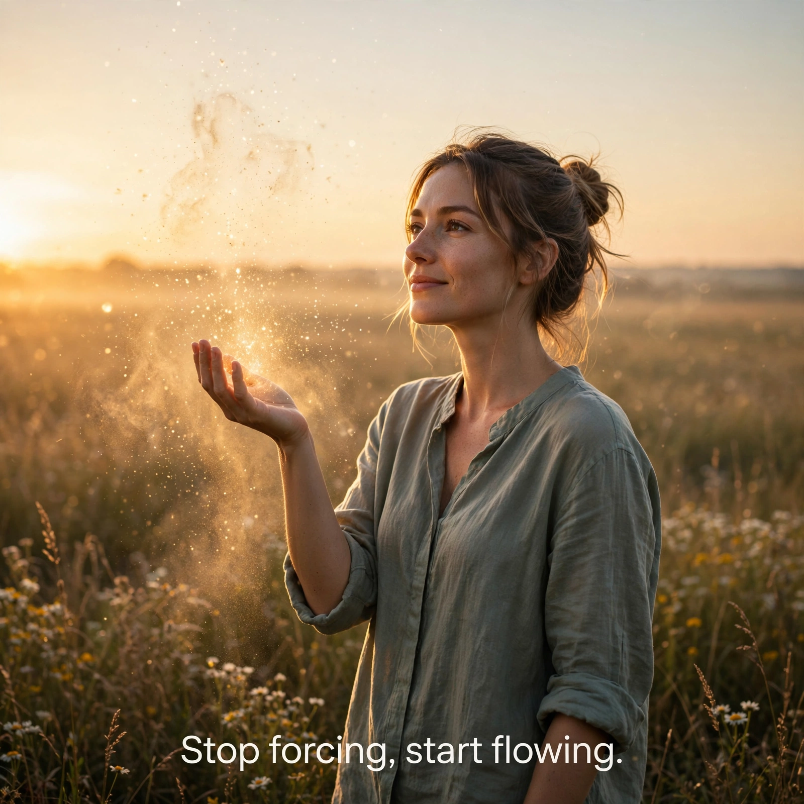 Stop forcing, start flowing.